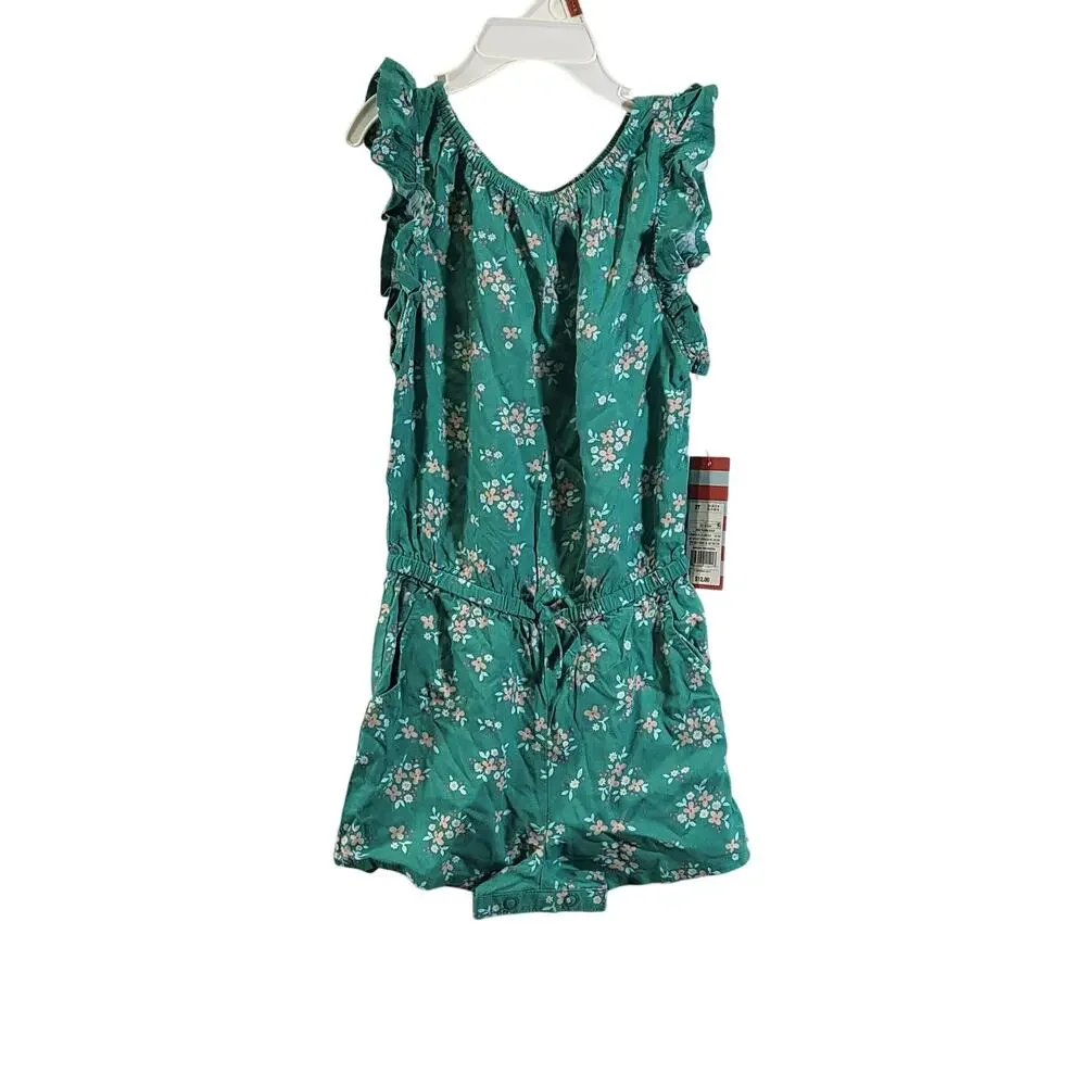 Cat & Jack Toddler Dress, Teal Floral Print, Size 2T, New with Tags